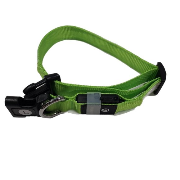 Masbrill Led Dog Collar Large Adjustable Reflective Nylon Lime Green Recharable - Picture 8 of 8